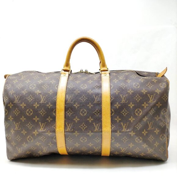 Louis Vuitton Keepall 50 Brown Monogram Travel Bag mon-811-091325 - Picture 1 of 9